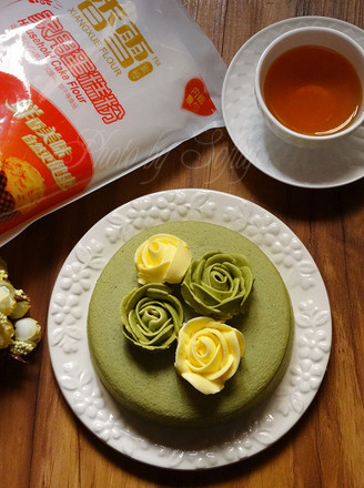 Matcha Steamed Cake recipe