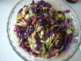 Cabbage Mixed with Purple Cabbage recipe