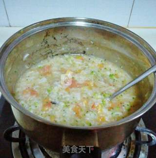 Vegetable Scallop Porridge recipe