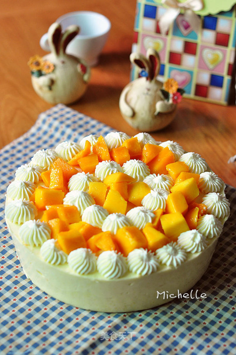 Mango Orange Mousse Cake recipe