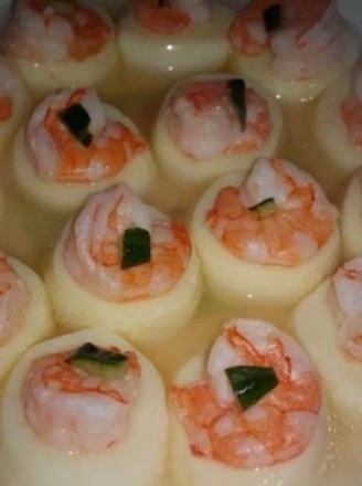 Steamed Shrimp with Japanese Tofu recipe