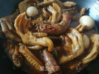 Braised Duck Neck, Duck Feet, Chicken Wings and Marinated Egg recipe