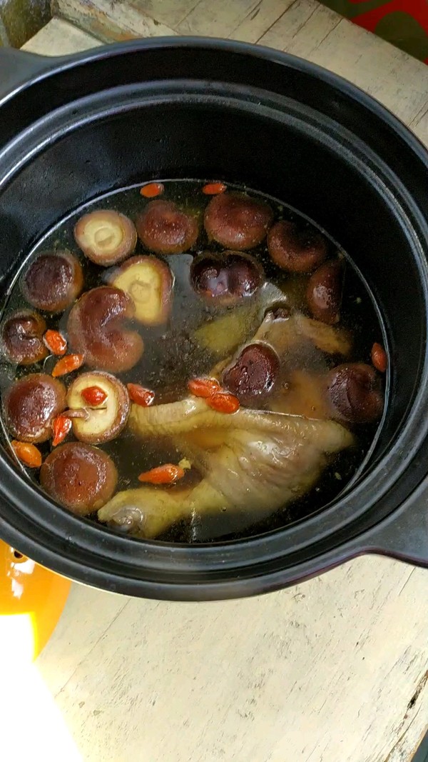 Black Garlic and Mushroom Chicken Soup recipe