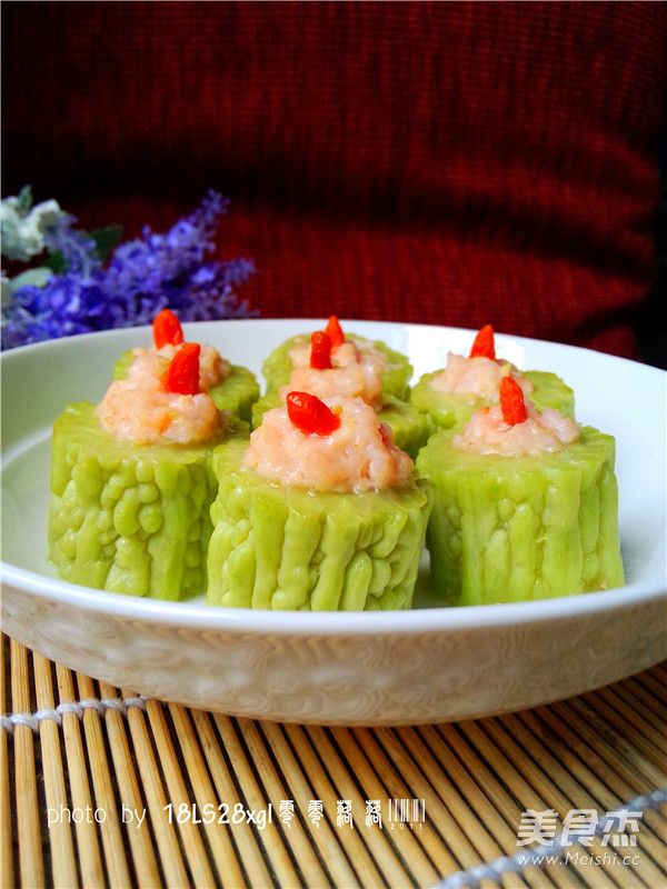 Stuffed Bitter Gourd with Shrimp recipe