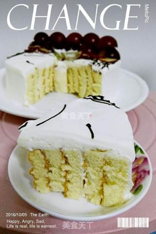 #柏翠大赛#pan Niu Cream Cake recipe
