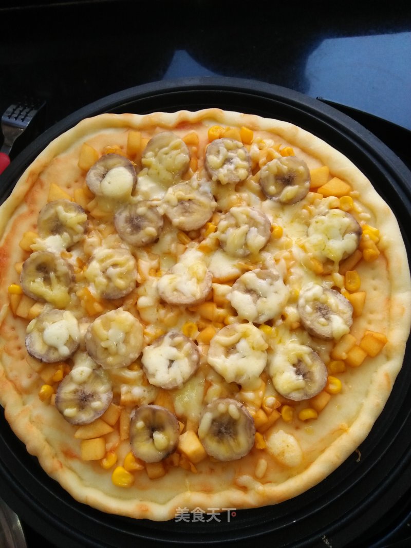 Fruit Corn Pizza recipe