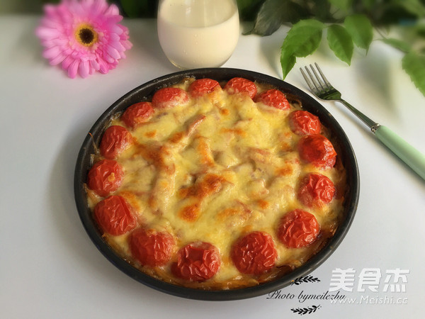 Shredded Potatoes and Bacon Pizza recipe
