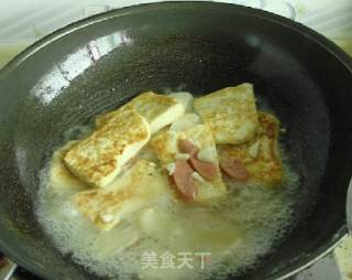 Stir-fried Tofu with Homemade Shredded Chicken recipe