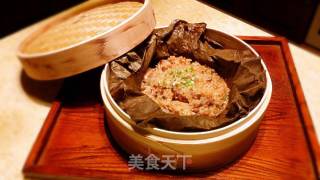 Glutinous Rice with Lotus Leaf Ribs recipe