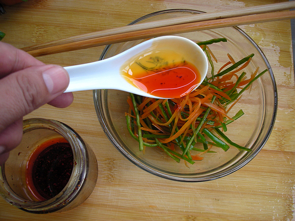 Green Pepper Carrot Pickle recipe