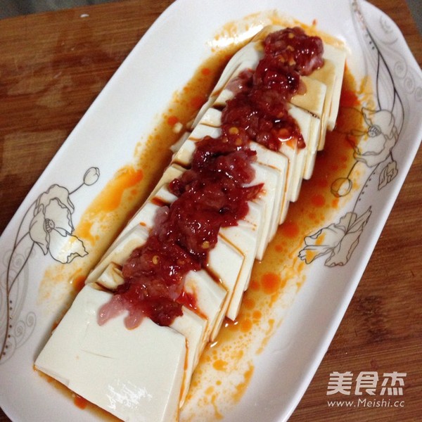 Fish-flavored Steamed Tofu recipe