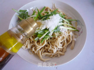 Scallion Mixed with Bean Curd recipe