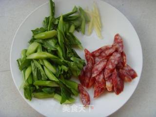 Light and Crisp---kale Fried Cantonese Sausage recipe