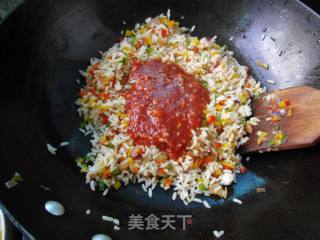 【heinz Tomato Sauce】--fried Rice with Tomato Sauce and Pepper recipe