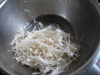 Cucumber with Enoki Mushroom recipe