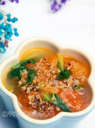 Quinoa, Greens, Tomato Soup recipe