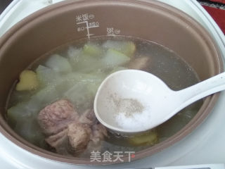 Barley and Winter Melon Pork Rib Soup recipe