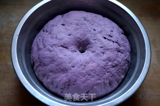 #trust之美#thousand-layer Purple Sweet Potato Hair Cake recipe
