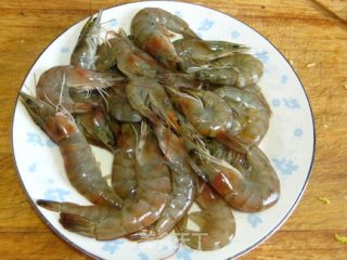 Stir-fried Shrimp with Green Pepper recipe