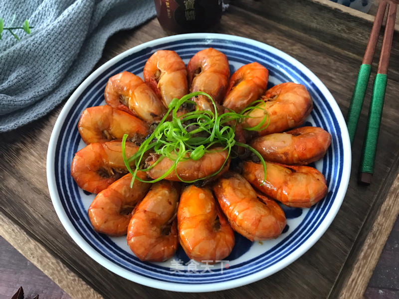 Braised Shrimp with Eight Treasure Sauce recipe