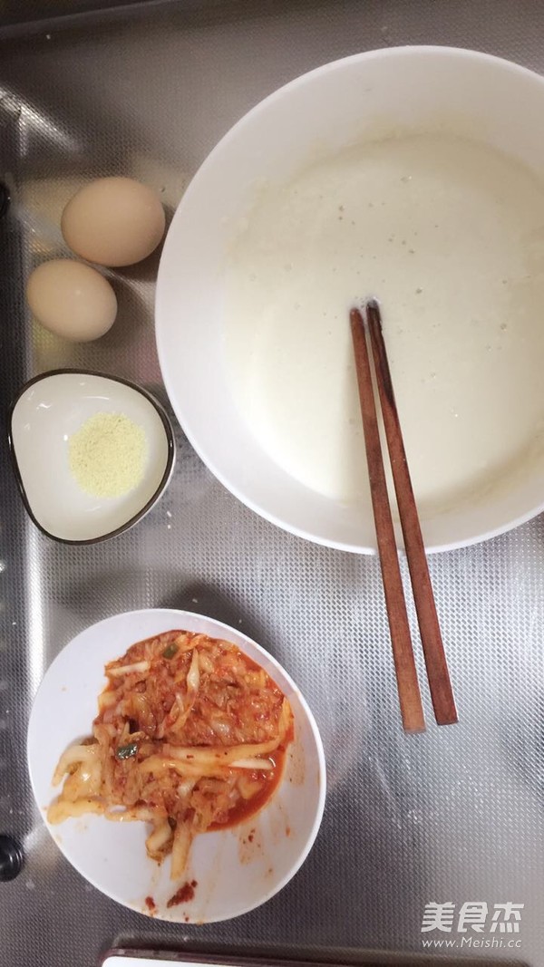 Korean Kimchi Cake recipe