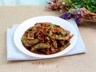 #下饭菜# Braised Lentils with Minced Pork in Sauce recipe