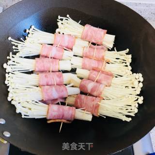 Bacon Enoki Mushroom recipe