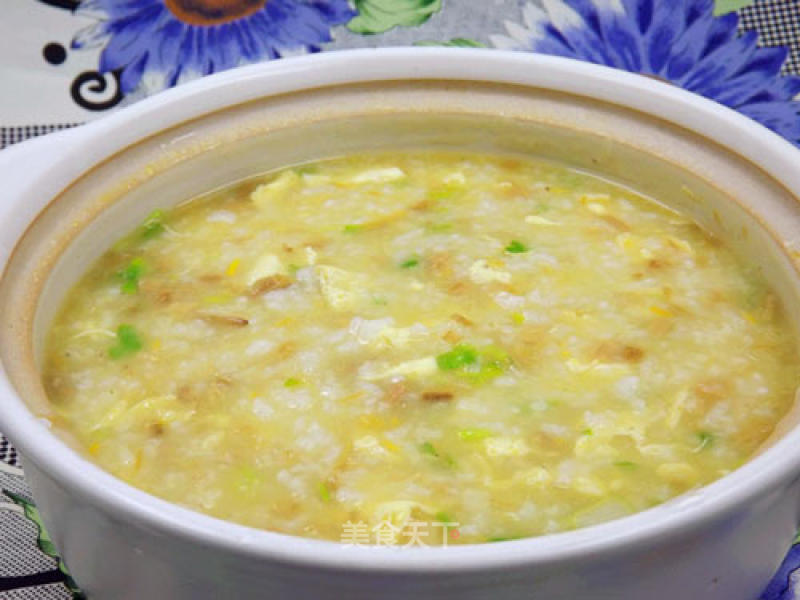 Yellow Flower Egg Congee recipe