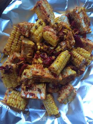 Grilled Corn with Sauce recipe