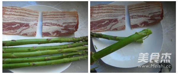 Pan-fried Bacon and Asparagus Rolls recipe