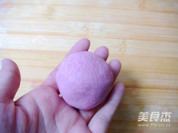 Purple Sweet Potato Snowy Mooncake recipe