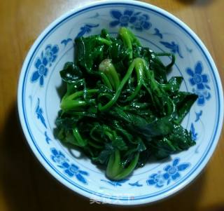 Stir-fried Spinach with Lard recipe