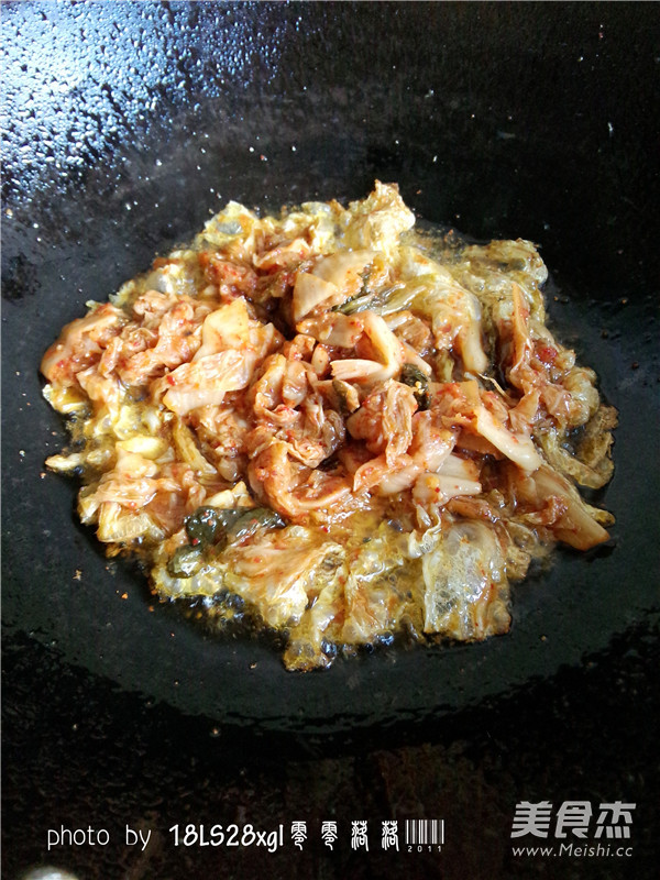 Korean Spicy Cabbage Meatball Soup recipe