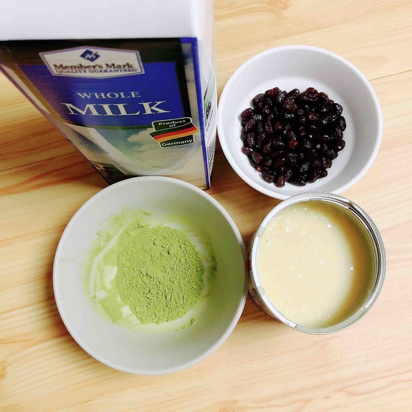 Red Bean Matcha Milk recipe