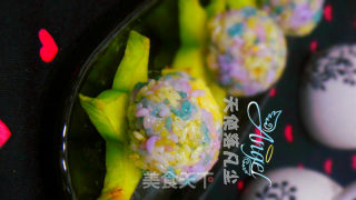 Nutritional Colored Rice Balls recipe