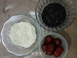 Black Rice and Red Dates Glutinous Rice Cake recipe