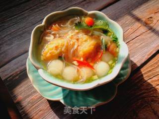 Winter Melon Meatballs and Shrimp Skin Soup recipe