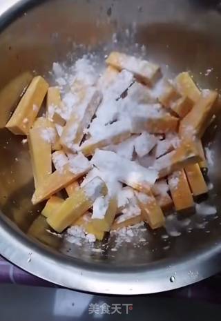 Golden Sweet Potato Strips recipe