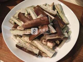 Grilled Eggplant with Salted Fish recipe