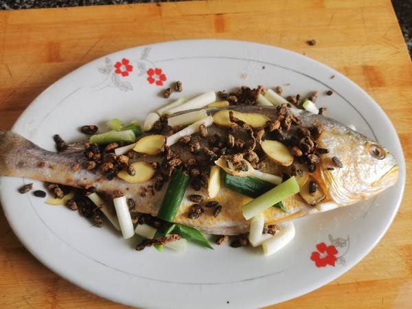 Steamed Yellow Croaker with Tempeh recipe
