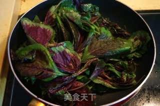 Red Amaranth with Garlic recipe