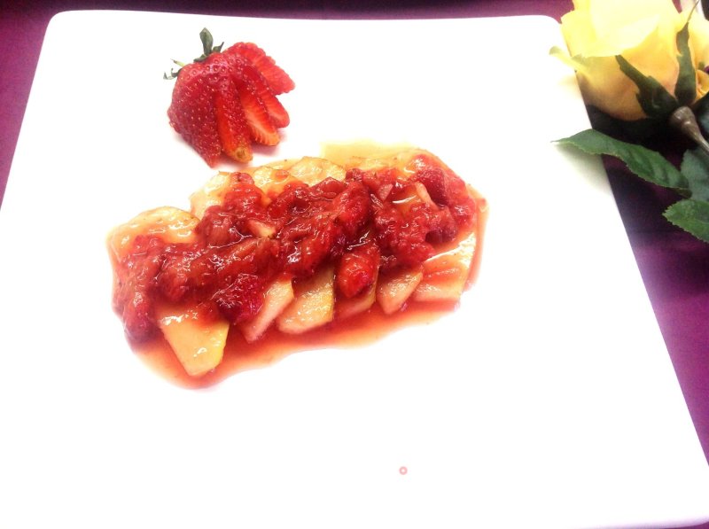 Strawberry Pickled Pear ------ Sweet and Sour Sweet and Good Taste recipe