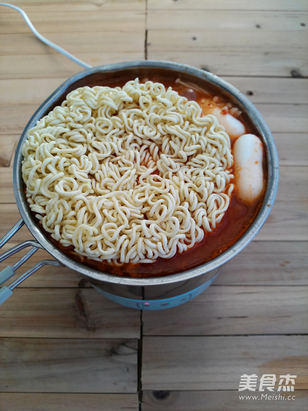 Korean Cheese Rice Cake Troop Pot recipe