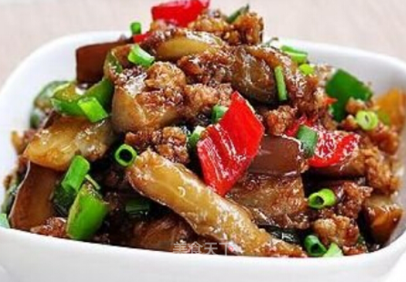Peach and Plum Cooking-minced Meat Sauce Eggplant, Delicious Can Not Stop, Bowl After Bowl of Rice recipe