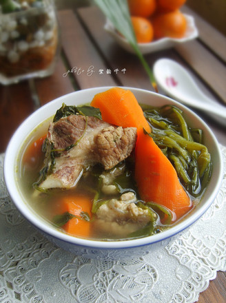 Pork Bone Pot Watercress recipe