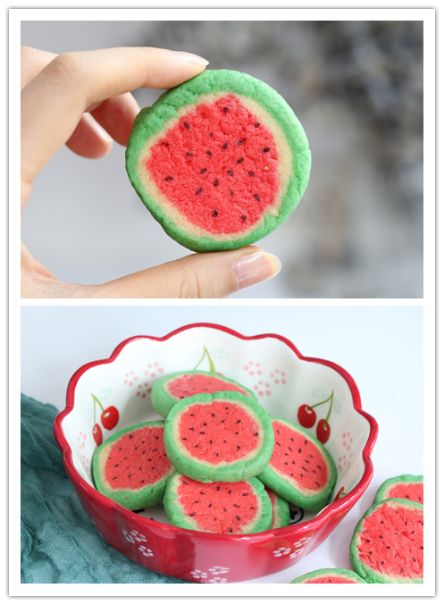 Watermelon Cookies recipe