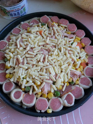 Corn Bacon Tuna Pizza recipe