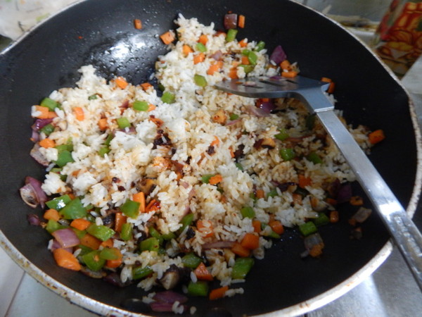 Fried Rice with Mushroom Sauce recipe