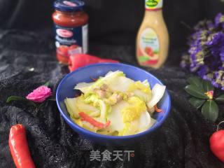 Stir-fried Chinese Cabbage with Red Pepper recipe