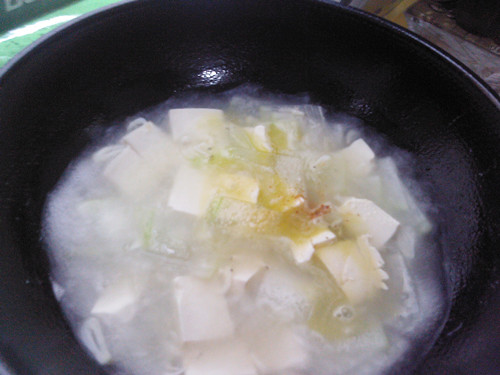 Winter Melon, Shrimp and Tofu Soup recipe